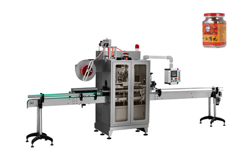 Square bottle automatic shrink sleeve labeling machine